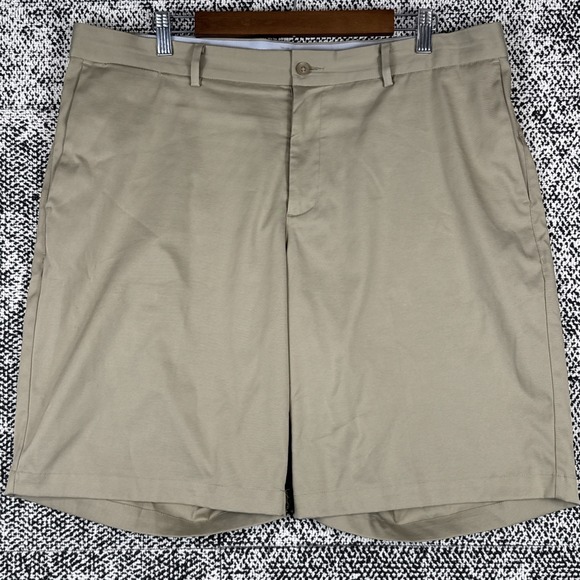Nike Golf Dri Fit Standard Fit Shorts Mens 38 Tan Chino Golf Sports Activewear - Picture 1 of 7